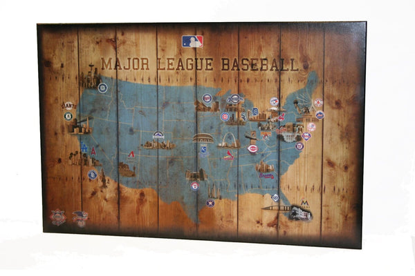 MLB League Baseball Map